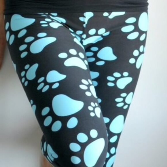LEGGINGS DEPOT Paw Animal Print Full length Leggings Size 12-20 NWT - Picture 2 of 5